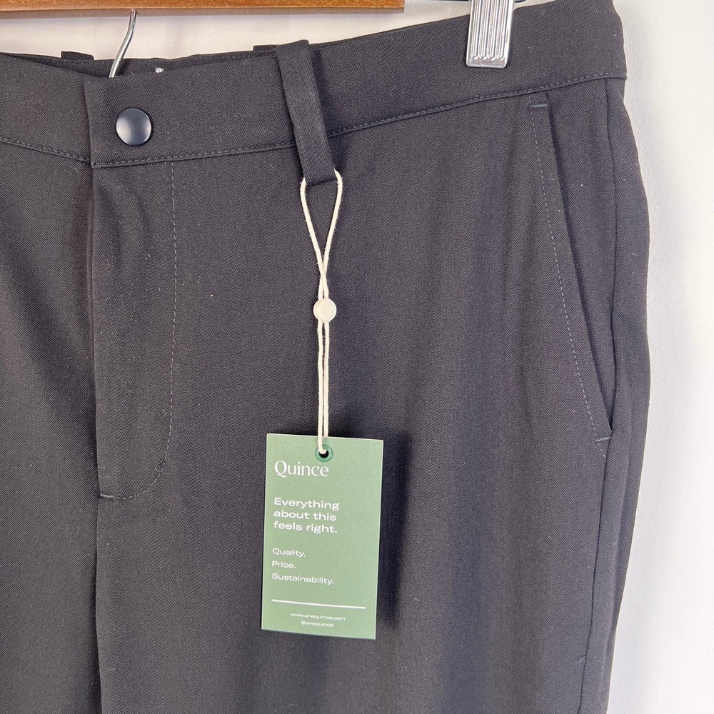 QUINCE Black Ultra-Stretch 24/7 Smart Chino NWT Size32x34 - Picture 9 of 15